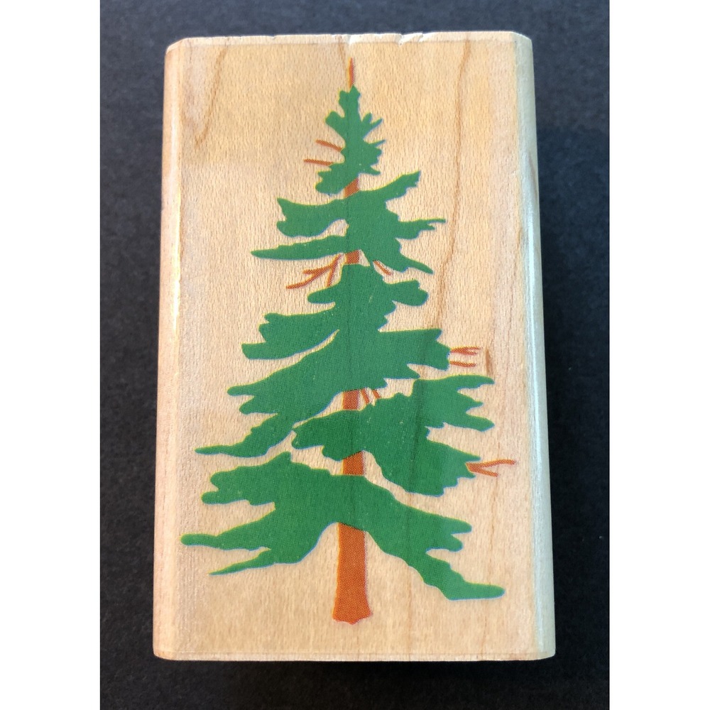 Rubber Stampede Posh Impressions Rubber Stamp Large Towering Tree Wood Mounted